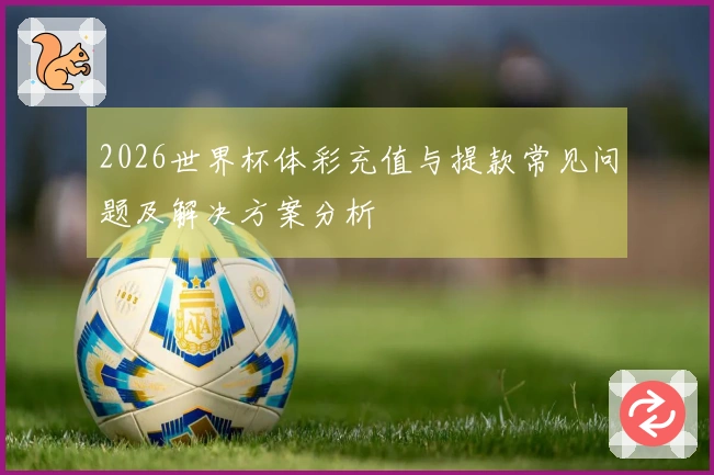 2026世界杯体彩充值与提款常见问题及解决方案分析