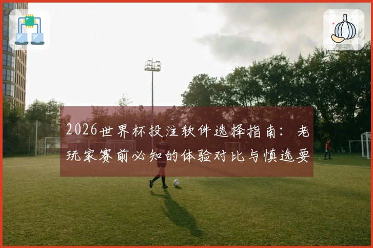 2026世界杯投注软件选择指南：老玩家赛前必知的体验对比与慎选要点