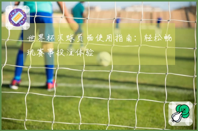 世界杯买球页面使用指南：轻松畅玩赛事投注体验